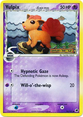 Pokemon | Vulpix (70/101) (Delta Species) (Stamped) [EX: Dragon Frontiers] | The Nerd Merchant