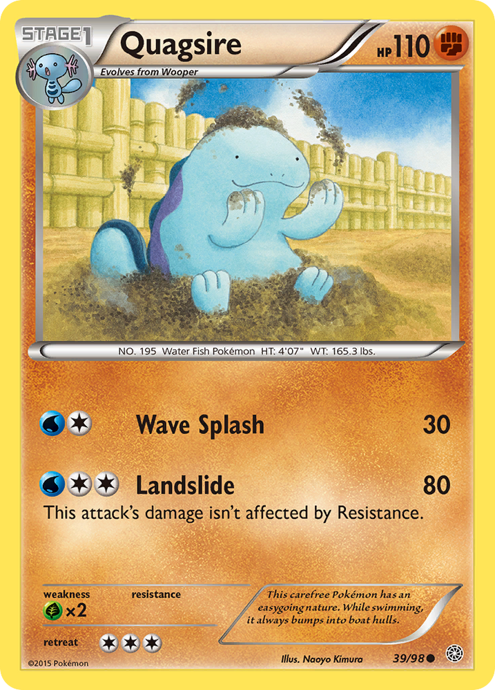 Pokemon | Quagsire (39/98) [XY: Ancient Origins] | The Nerd Merchant