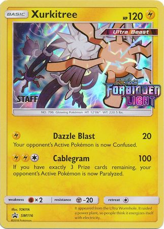 Pokemon | Xurkitree (SM116) (Staff Prerelease Promo) [Sun & Moon: Black Star Promos] | The Nerd Merchant