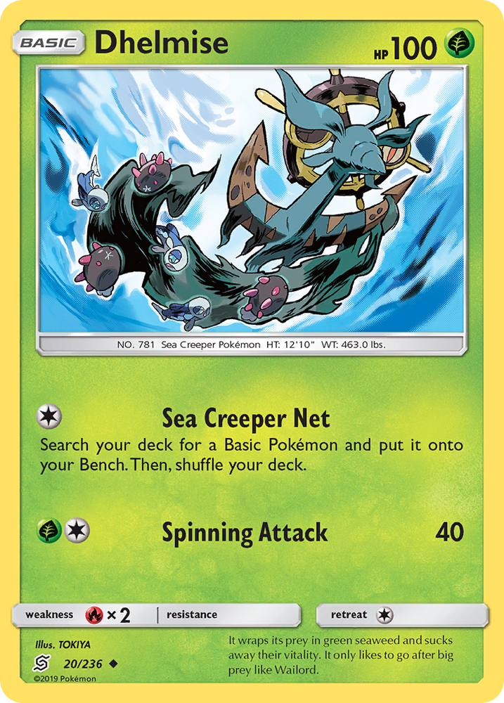 Pokemon | Dhelmise (20/236) [Sun & Moon: Unified Minds] | The Nerd Merchant