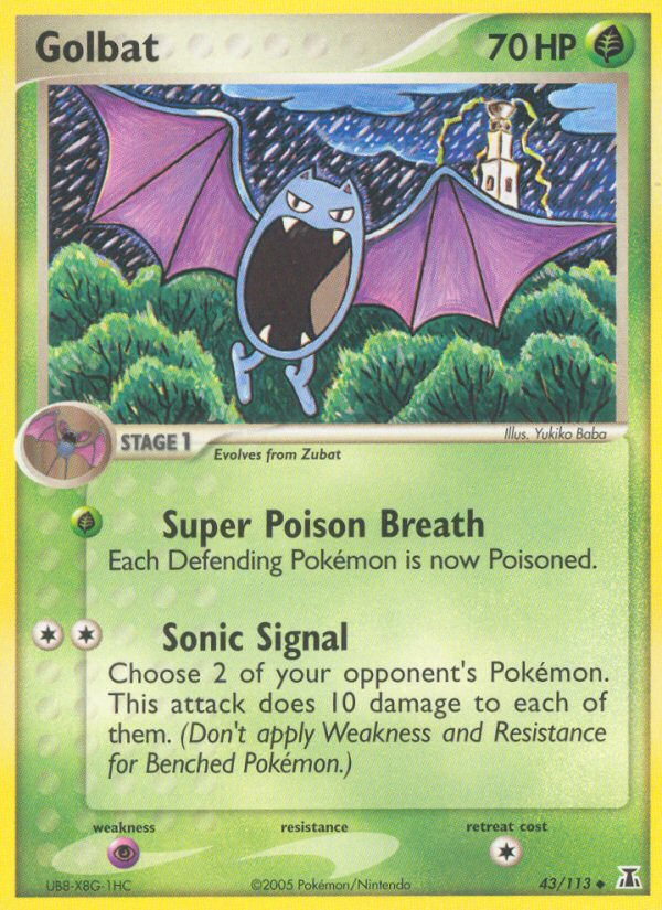 Pokemon | Golbat (43/113) [EX: Delta Species] | The Nerd Merchant