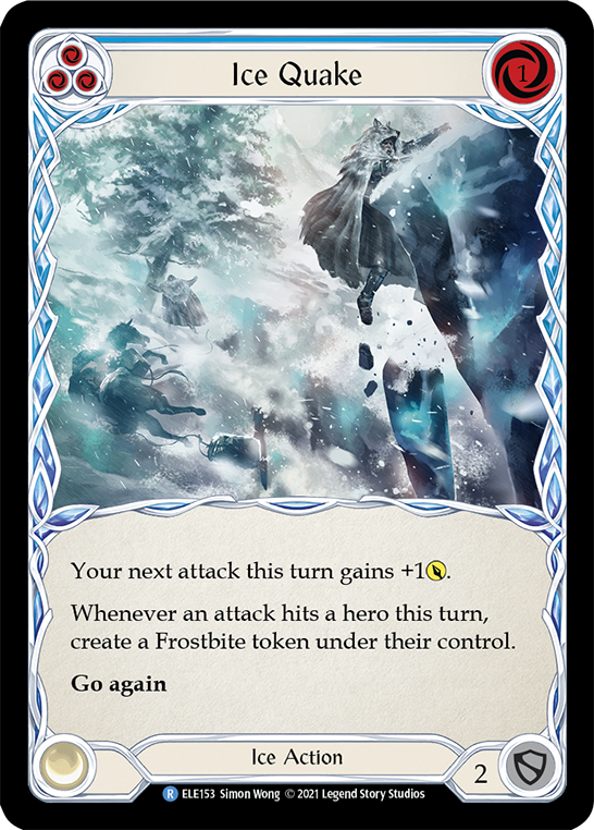 Flesh and Blood TCG | Ice Quake (Blue) [ELE153] (Tales of Aria)  1st Edition Normal | The Nerd Merchant