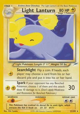 Pokemon | Light Lanturn (23/105) [Neo Destiny Unlimited] | The Nerd Merchant