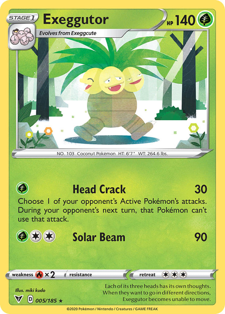 Pokemon | Exeggutor (005/185) [Sword & Shield: Vivid Voltage] | The Nerd Merchant