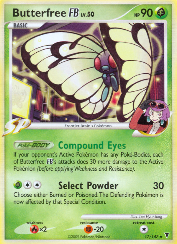 Pokemon | Butterfree FB (17/147) [Platinum: Supreme Victors] | The Nerd Merchant