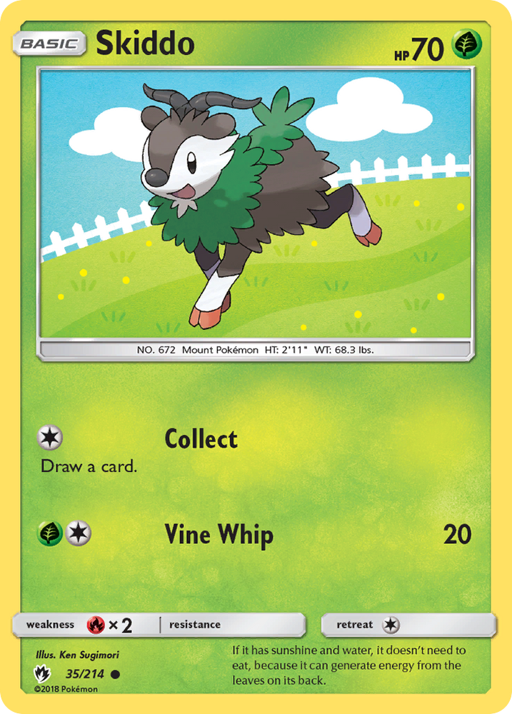 Pokemon | Skiddo (35/214) [Sun & Moon: Lost Thunder] | The Nerd Merchant