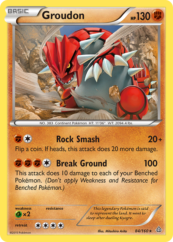 Pokemon | Groudon (84/160) [XY: Primal Clash] | The Nerd Merchant