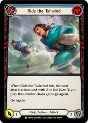 Flesh and Blood TCG | Ride the Tailwind (Blue) [EVR046] (Everfest)  1st Edition Rainbow Foil | The Nerd Merchant