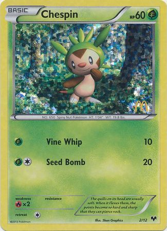 Pokemon | Chespin (2/12) [McDonald's Promos: 2014 Collection] | The Nerd Merchant