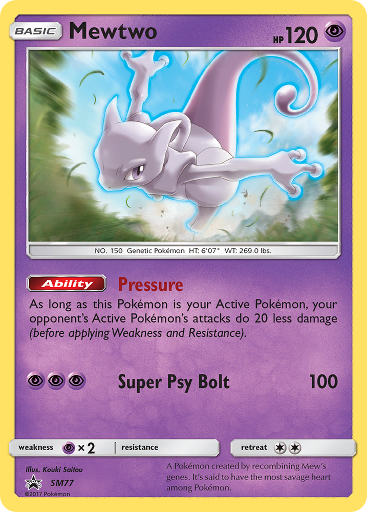 Pokemon | Mewtwo (SM77) [Sun & Moon: Black Star Promos] | The Nerd Merchant