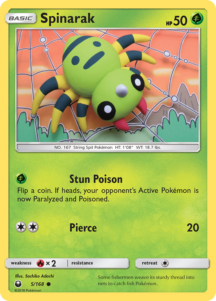 Pokemon | Spinarak (5/168) [Sun & Moon: Celestial Storm] | The Nerd Merchant