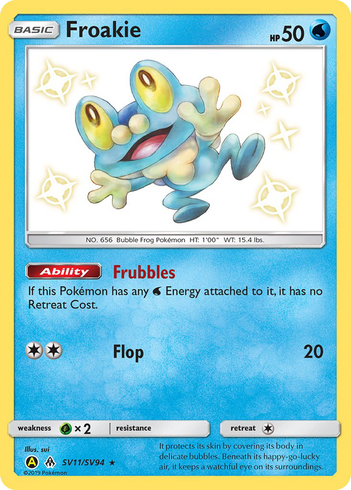 Pokemon | Froakie (SV11/SV94) [Sun & Moon: Hidden Fates - Shiny Vault] | The Nerd Merchant