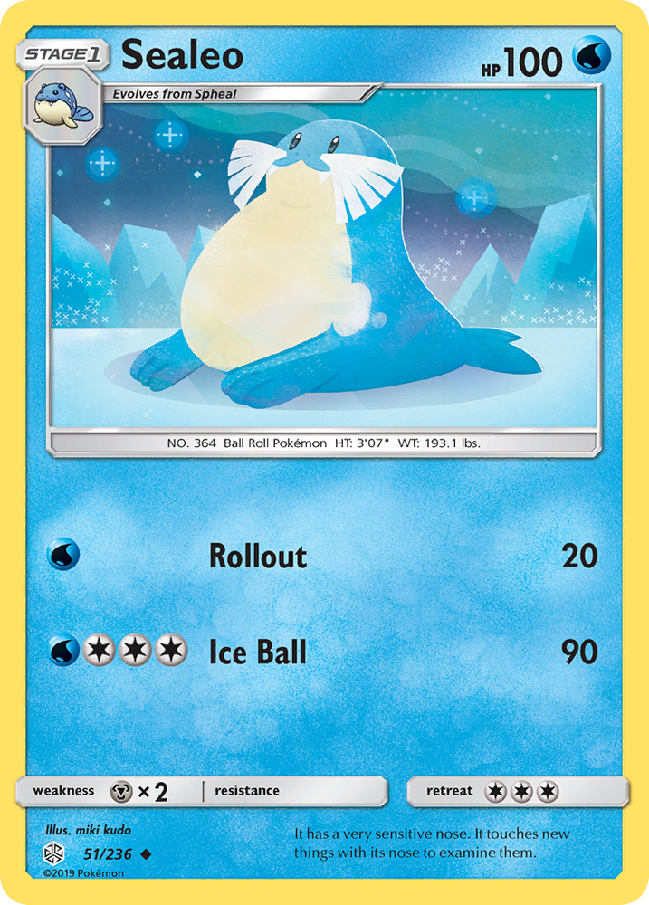 Pokemon| Sealeo (51/236) [Sun & Moon: Cosmic Eclipse] | The Nerd Merchant