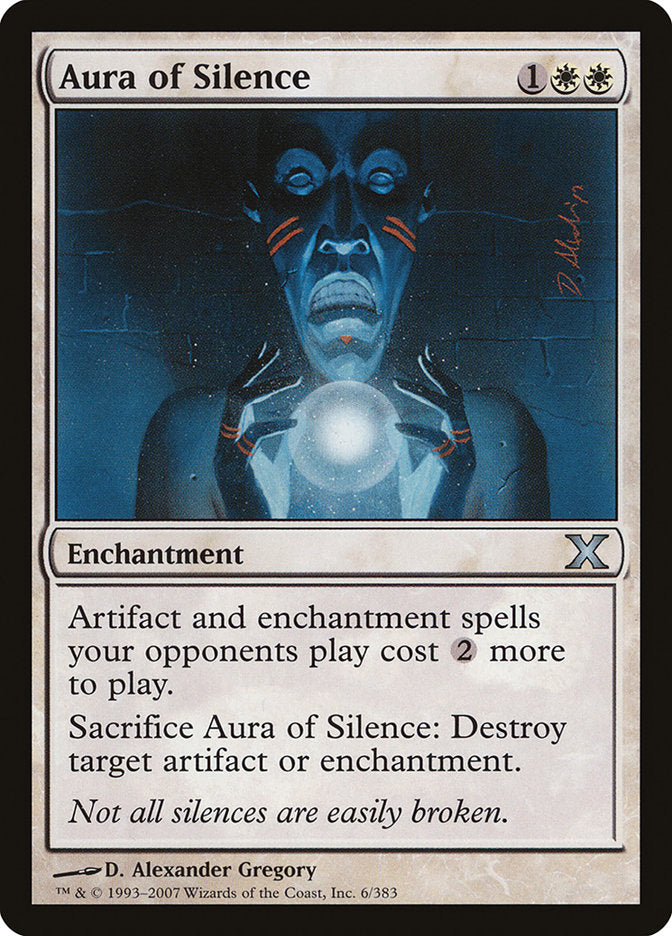 Magic | Aura of Silence [Tenth Edition] | The Nerd Merchant