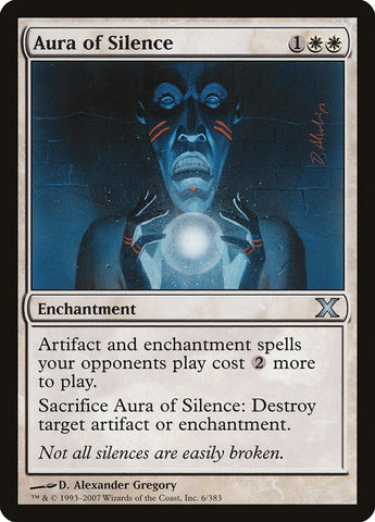 Magic | Aura of Silence [Tenth Edition] | The Nerd Merchant