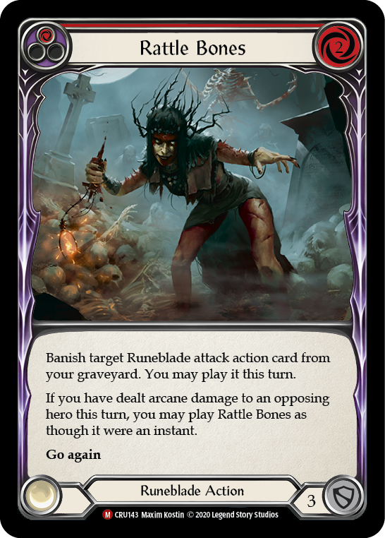 Flesh and Blood TCG | Rattle Bones [CRU143] (Crucible of War)  1st Edition Normal | The Nerd Merchant