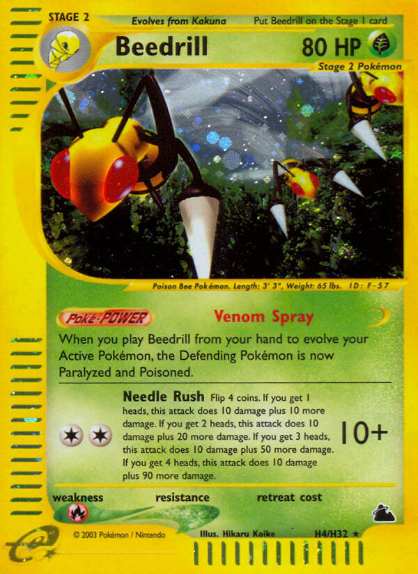 Pokemon | Beedrill (H4/H32) [Skyridge] | The Nerd Merchant