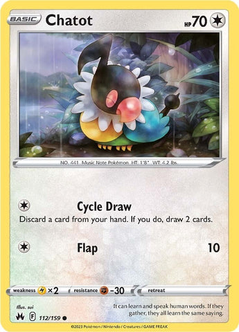 Pokemon | Chatot (112/159) [Sword & Shield: Crown Zenith] | The Nerd Merchant