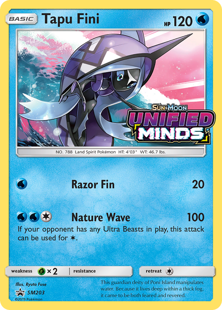 Pokemon | Tapu Fini (SM203) [Sun & Moon: Black Star Promos] | The Nerd Merchant