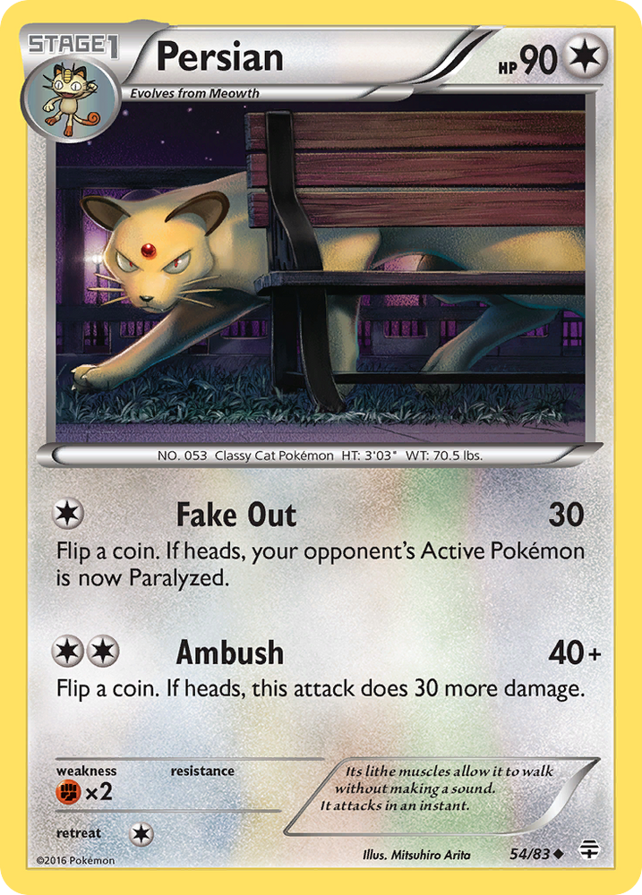 Pokemon | Persian (54/83) [XY: Generations] | The Nerd Merchant