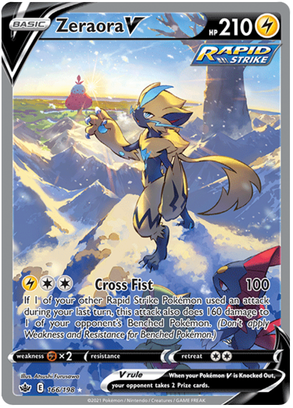 Pokemon | Zeraora V (166/198) [Sword & Shield: Chilling Reign] | The Nerd Merchant