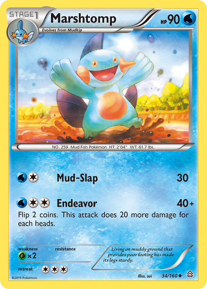 Pokemon | Marshtomp (34/160) [XY: Primal Clash] | The Nerd Merchant