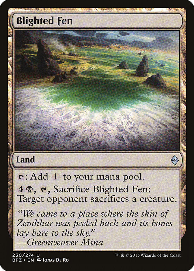 Magic | Blighted Fen [Battle for Zendikar] | The Nerd Merchant