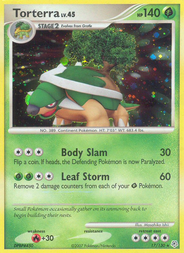 Pokemon | Torterra (17/130) [Diamond & Pearl: Base Set] | The Nerd Merchant