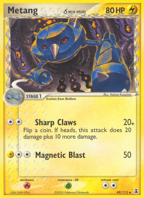 Pokemon | Metang (49/113) (Delta Species) [EX: Delta Species] | The Nerd Merchant
