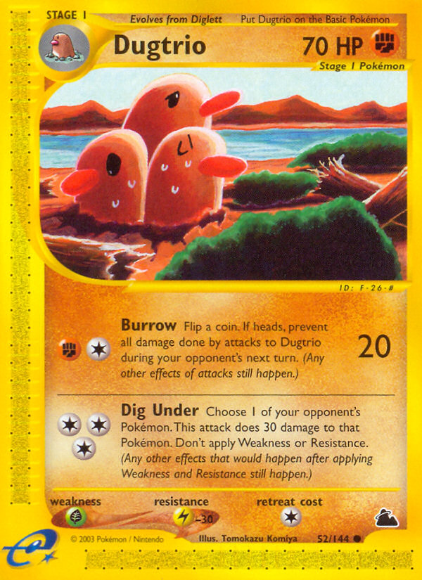 Pokemon | Dugtrio (52/144) [Skyridge] | The Nerd Merchant