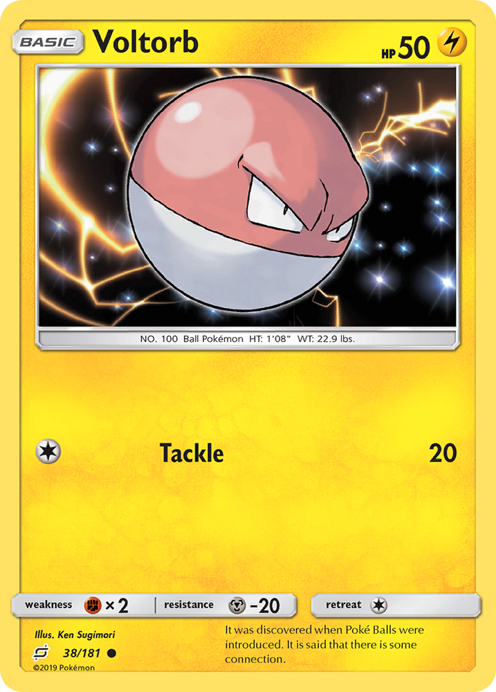 Pokemon | Voltorb (38/181) [Sun & Moon: Team Up] | The Nerd Merchant