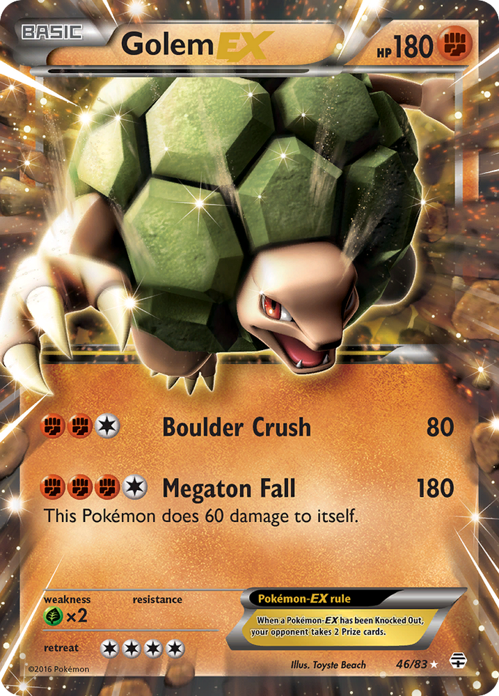 Pokemon | Golem EX (46/83) [XY: Generations] | The Nerd Merchant