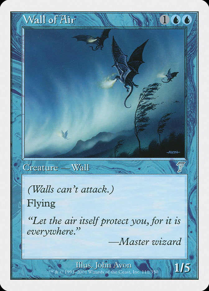 Magic | Wall of Air [Seventh Edition] | The Nerd Merchant