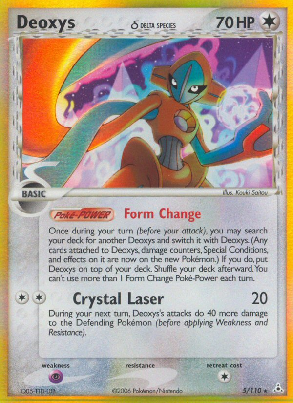 Pokemon | Deoxys (5/110) (Delta Species) [EX: Holon Phantoms] | The Nerd Merchant