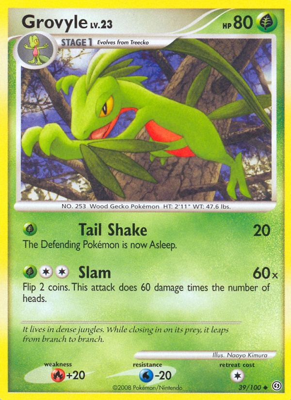 Pokemon | Grovyle (39/100) [Diamond & Pearl: Stormfront] | The Nerd Merchant