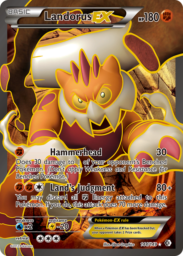 Pokemon | Landorus EX (144/149) [Black & White: Boundaries Crossed] | The Nerd Merchant