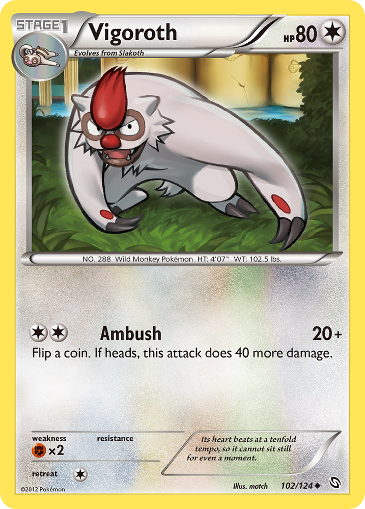 Pokemon | Vigoroth (102/124) [Black & White: Dragons Exalted] | The Nerd Merchant