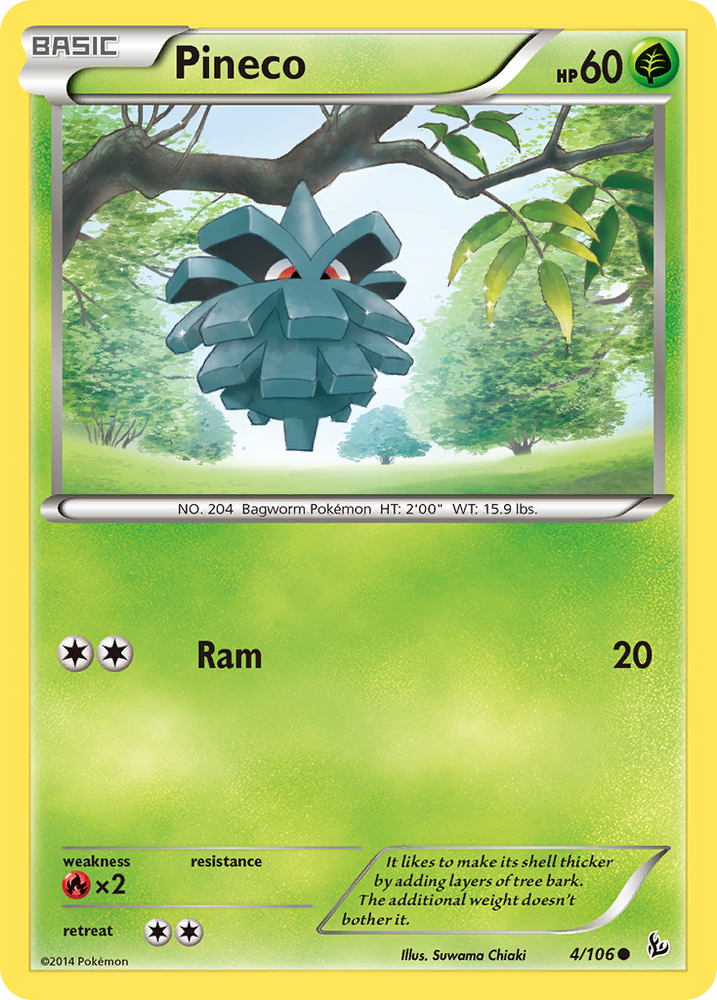 Pokemon | Pineco (4/106) [XY: Flashfire] | The Nerd Merchant