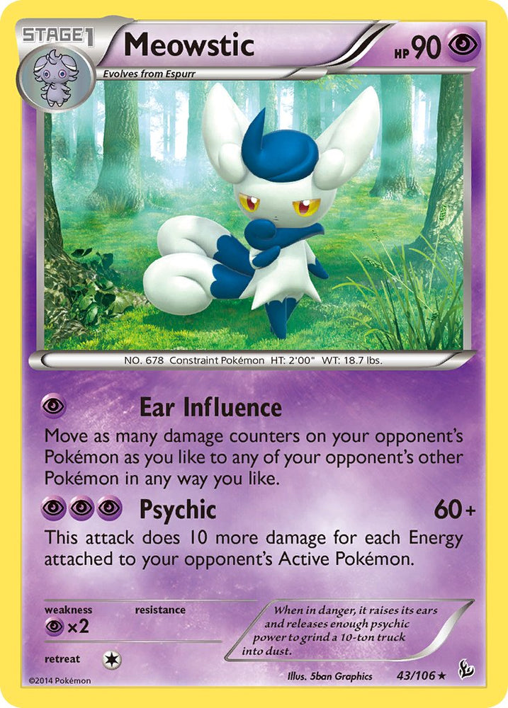 Pokemon | Meowstic (43/106) (Theme Deck Exclusive) [XY: Flashfire] | The Nerd Merchant