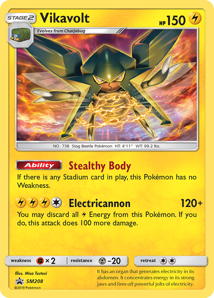 Pokemon | Vikavolt (SM208) [Sun & Moon: Black Star Promos] | The Nerd Merchant