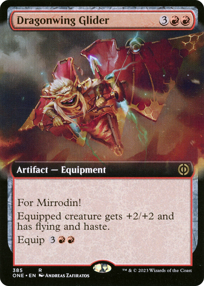 Dragonwing Glider (Extended Art) [Phyrexia: All Will Be One]