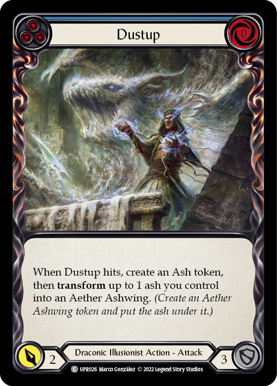 Flesh and Blood TCG | Dustup (Blue) [UPR026] (Uprising)  Rainbow Foil | The Nerd Merchant
