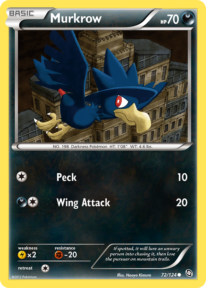 Pokemon | Murkrow (72/124) [Black & White: Dragons Exalted] | The Nerd Merchant