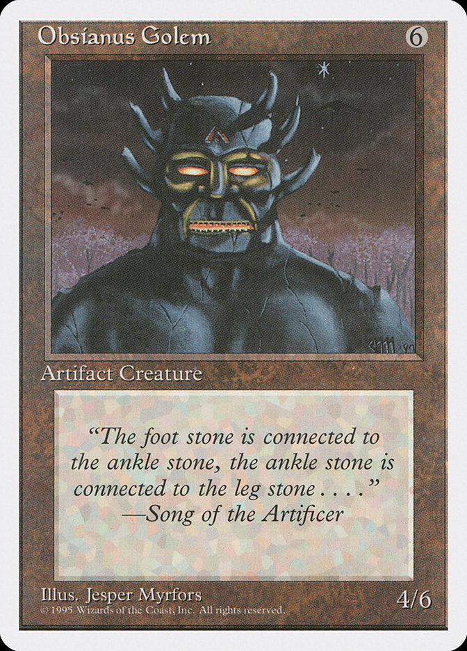 Magic | Obsianus Golem [Fourth Edition] | The Nerd Merchant