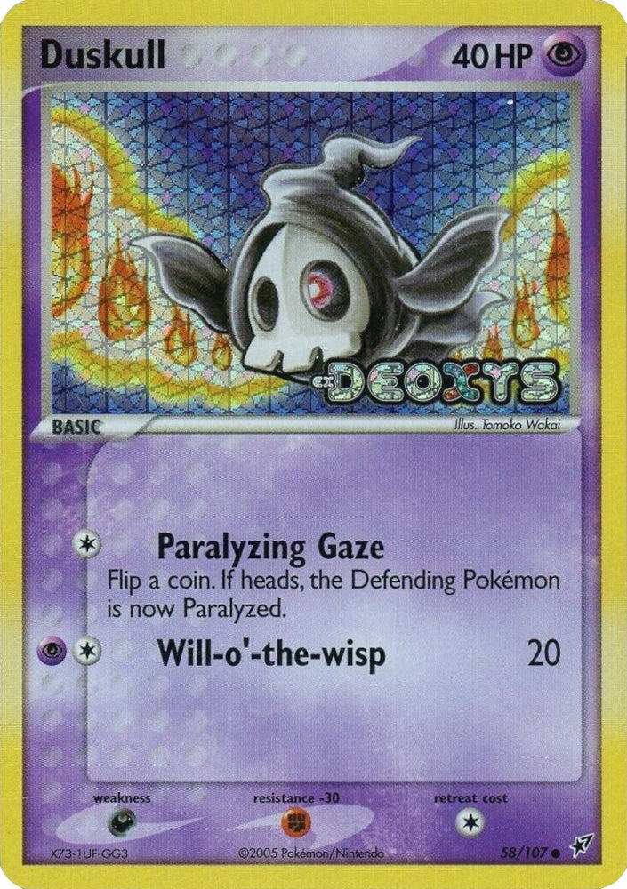 Pokemon | Duskull (58/107) (Stamped) [EX: Deoxys] | The Nerd Merchant