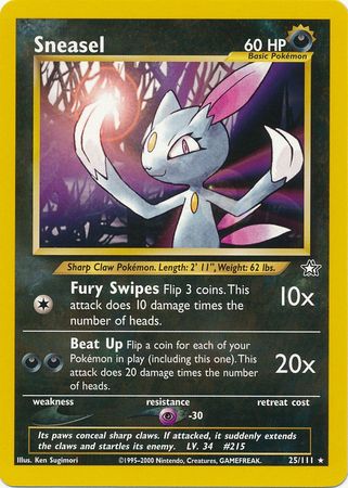 Pokemon | Sneasel (25/111) [Neo Genesis Unlimited] | The Nerd Merchant