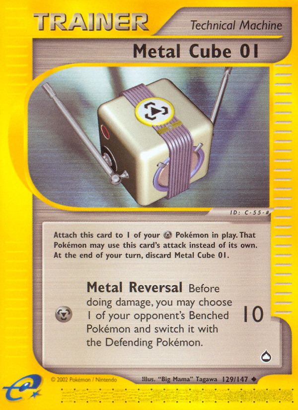 Pokemon | Metal Cube 01 (129/147) [Aquapolis] | The Nerd Merchant