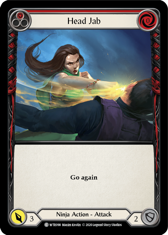 Flesh and Blood TCG | Head Jab (Red) [U-WTR098] (Welcome to Rathe Unlimited)  Unlimited Rainbow Foil | The Nerd Merchant