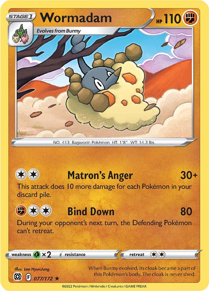 Pokemon | Wormadam (077/172) [Sword & Shield: Brilliant Stars] | The Nerd Merchant