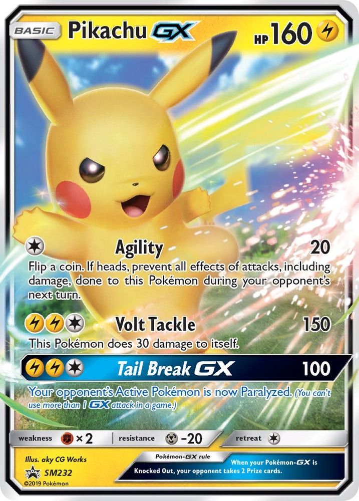 Pokemon | Pikachu GX (SM232) [Sun & Moon: Black Star Promos] | The Nerd Merchant